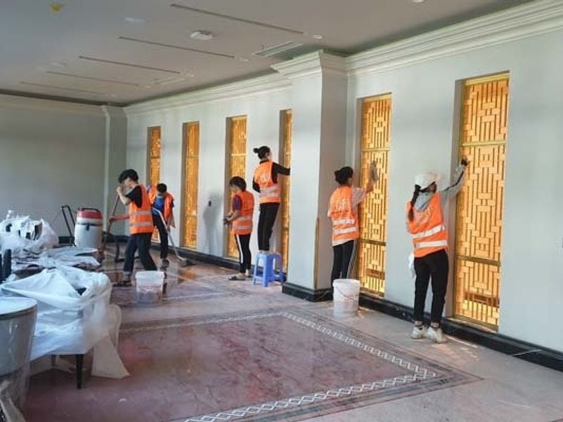 Dịch vụ vệ sinh công nghiệp sau xây dựng Nhuận Phát