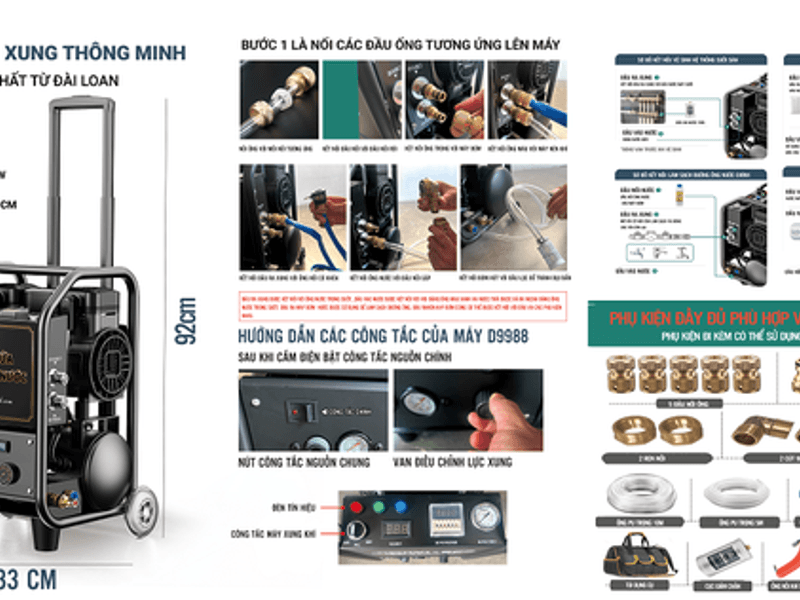 Máy sục rửa đường ống nước D6686: Giải pháp tối ưu cho vấn đề vệ sinh đường ống nước